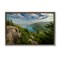 Stupell Industries Lake View Over Mountains Framed Floater Canvas Wall Art Design by Rick Berk
